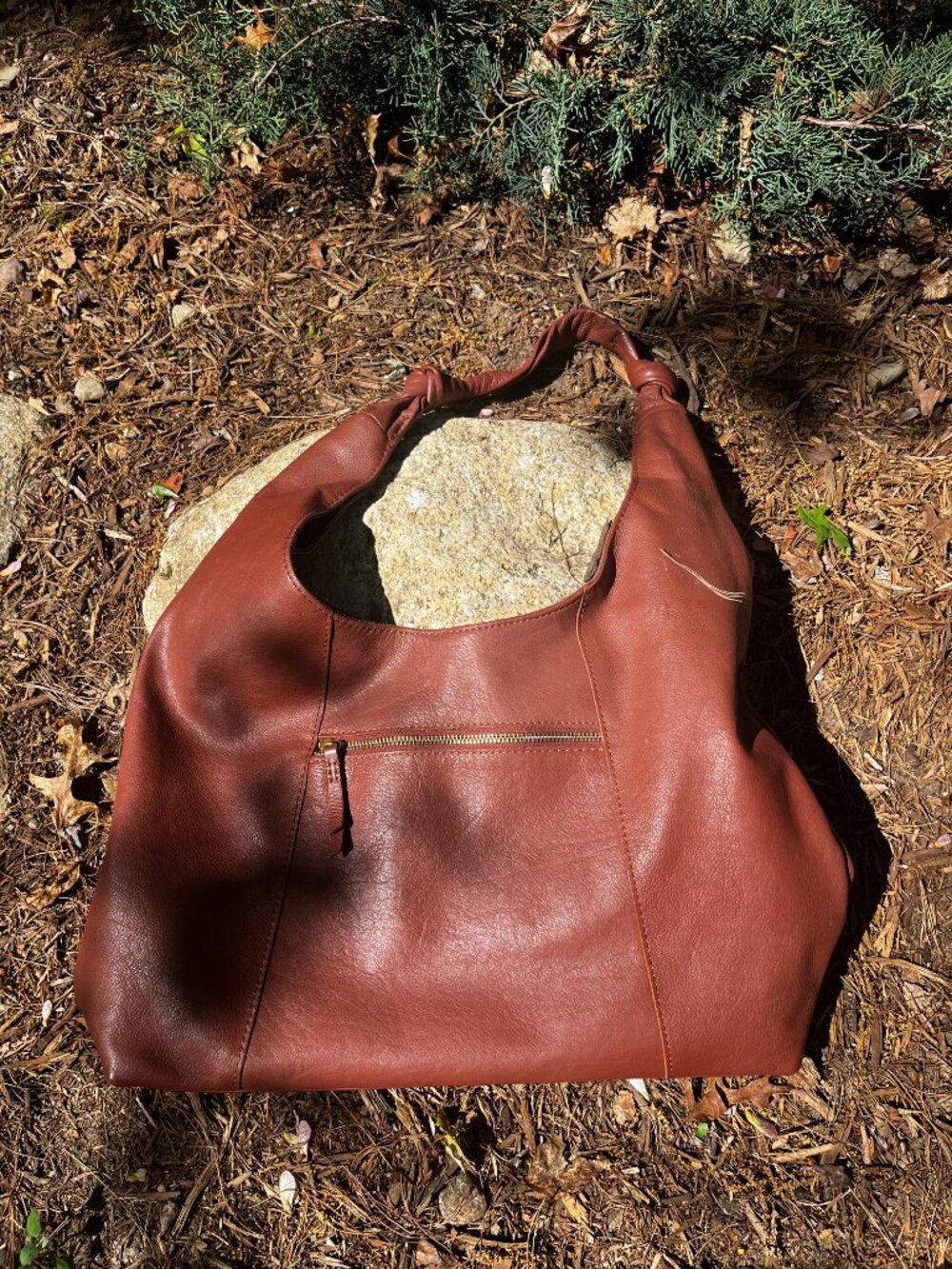 American Leather Co. Marietta Knot Slouchy Hobo Bag - Picture 4 of 7